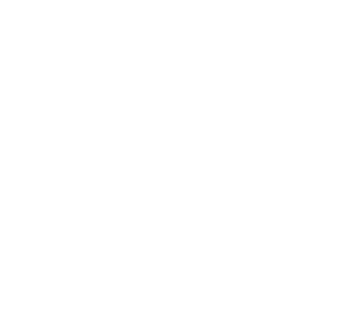 White circle with white outline and script