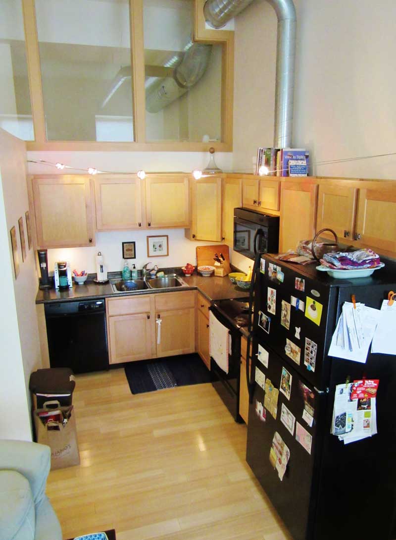 Kitchen — Kitchen with Refrigerator in Champaign, JL
