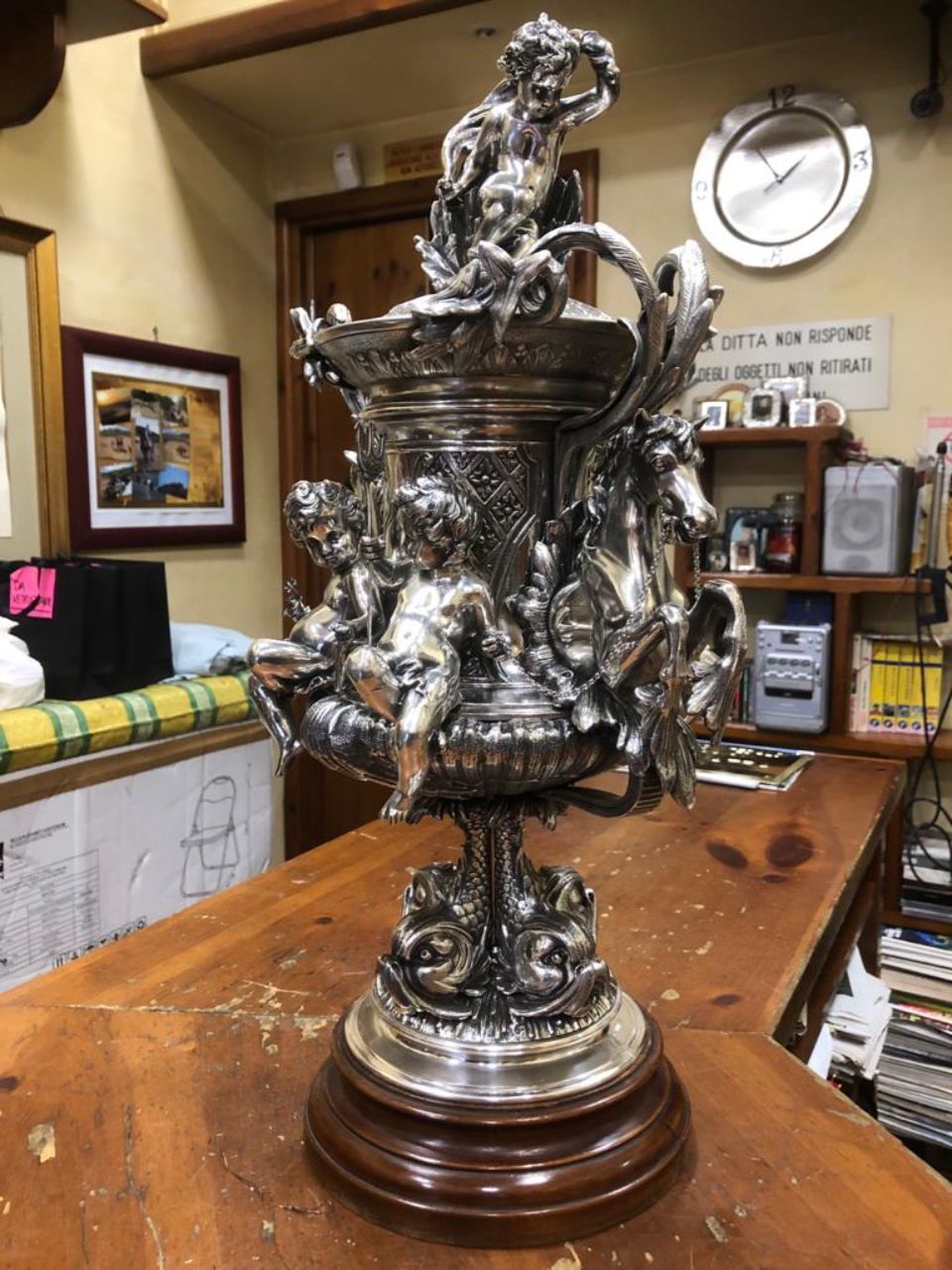 Coppa dopo trattamento argentatura