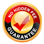 No Hidden Fees Guarantee Emblem