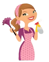 Kerry b's home cleaning services logo