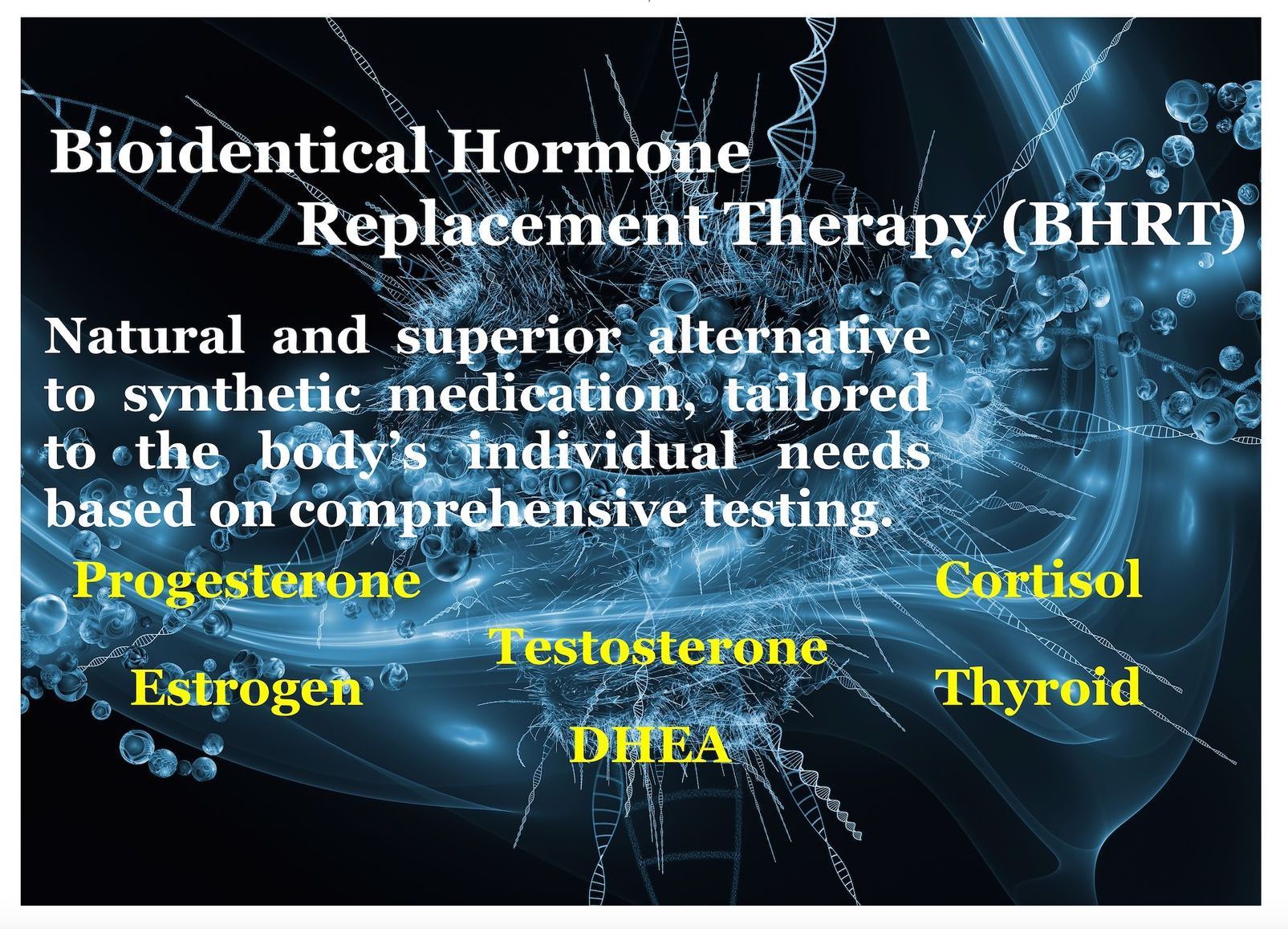 Bioidentical hormone replacement therapy is a natural and superior alternative to synthetic medication tailored to the body 's individual needs