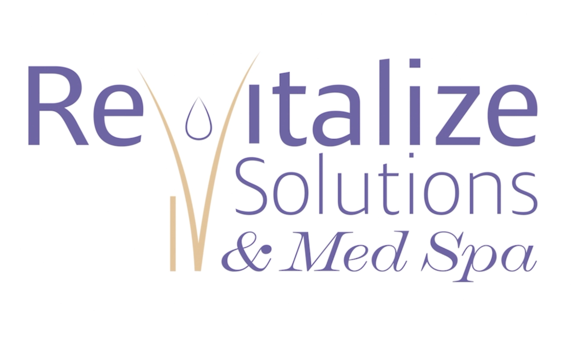 A logo for revitalize solutions and med spa.