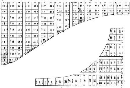 Diagram of a ship's hull, showing numbered sections.