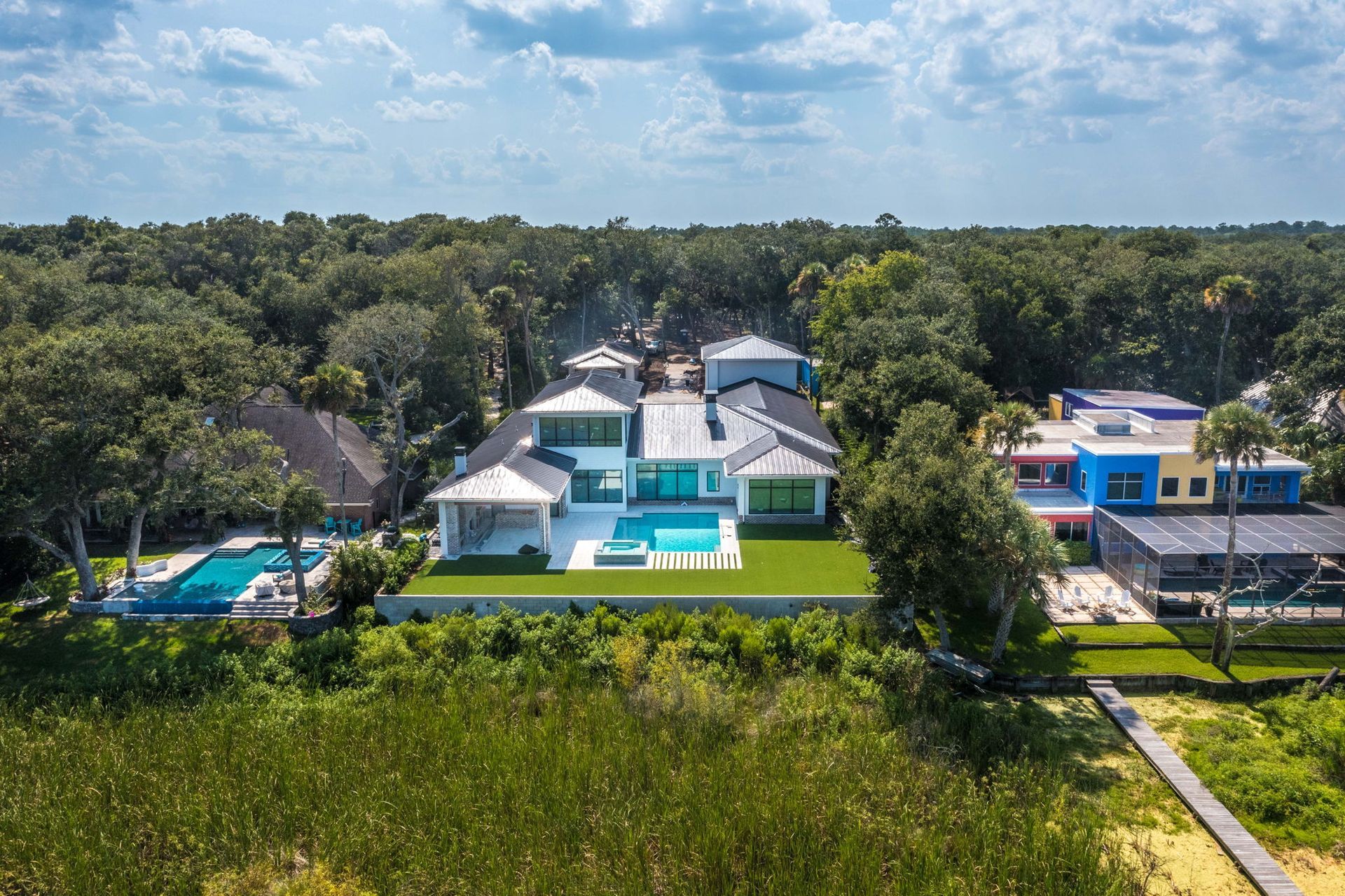 Large House With Two Pools — Jacksonville, FL — Hatchett Electrical Contracting