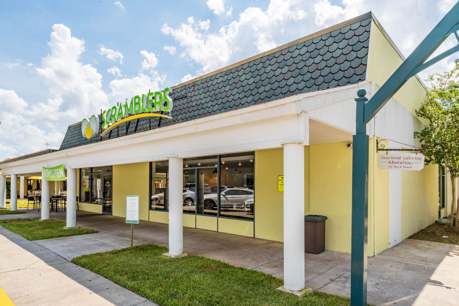 Sramblers Yellow Store Front — Jacksonville, FL — Hatchett Electrical Contracting
