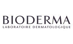Das Logo von Bioderma Laboratoire Dermatologique befindet sich auf weißem Hintergrund.