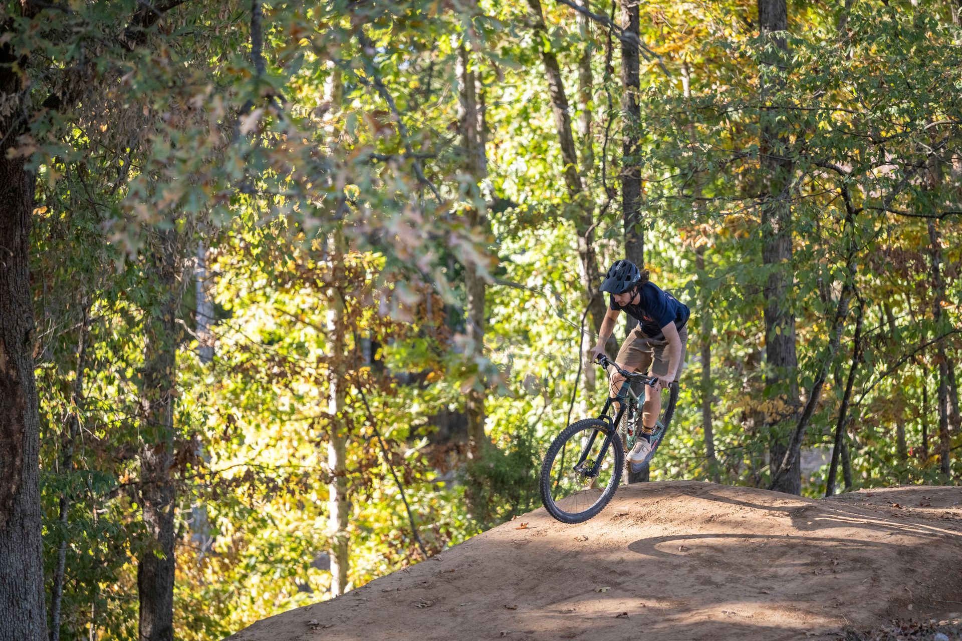 Mountain bike trail on property