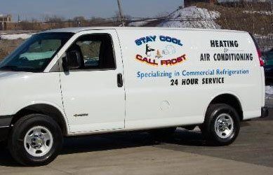 Heating and cooling service vehicle in Crossville