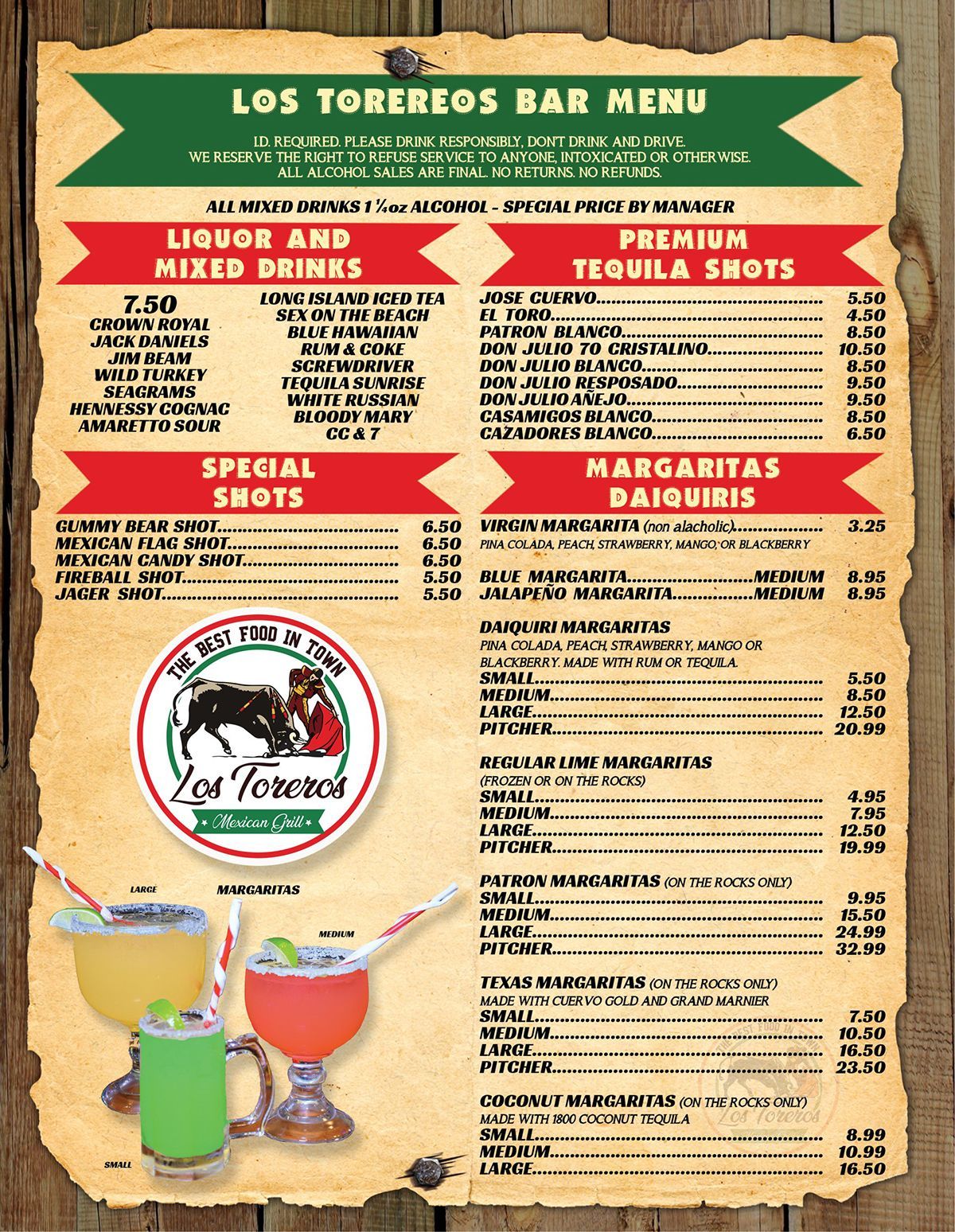 Los Toreros Mexican Grill Prattville, AL - Menu - Page 9