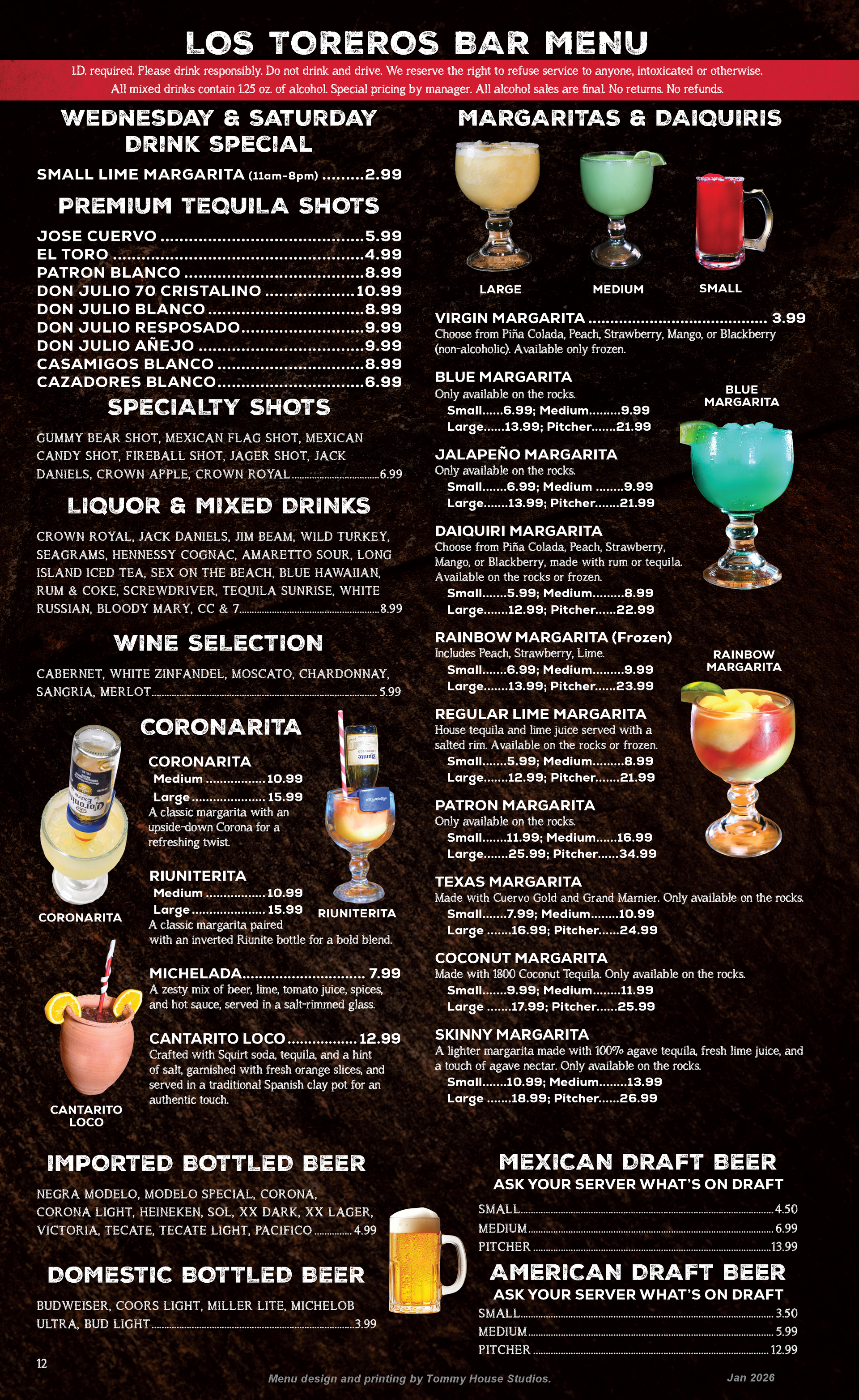 Los Toreros Mexican Grill Prattville, AL - Menu - Page 12