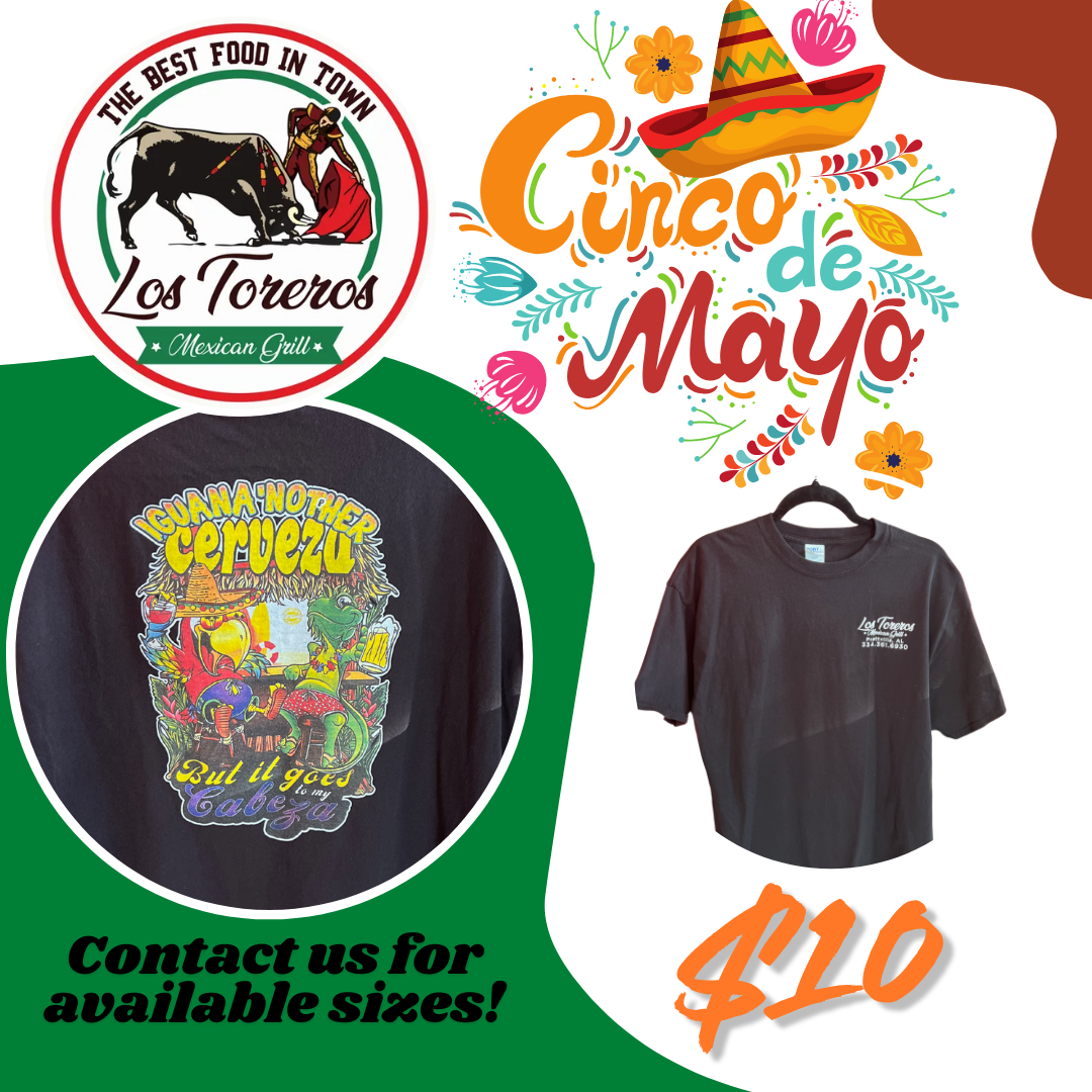 A t-shirt that says cinco de mayo on it
