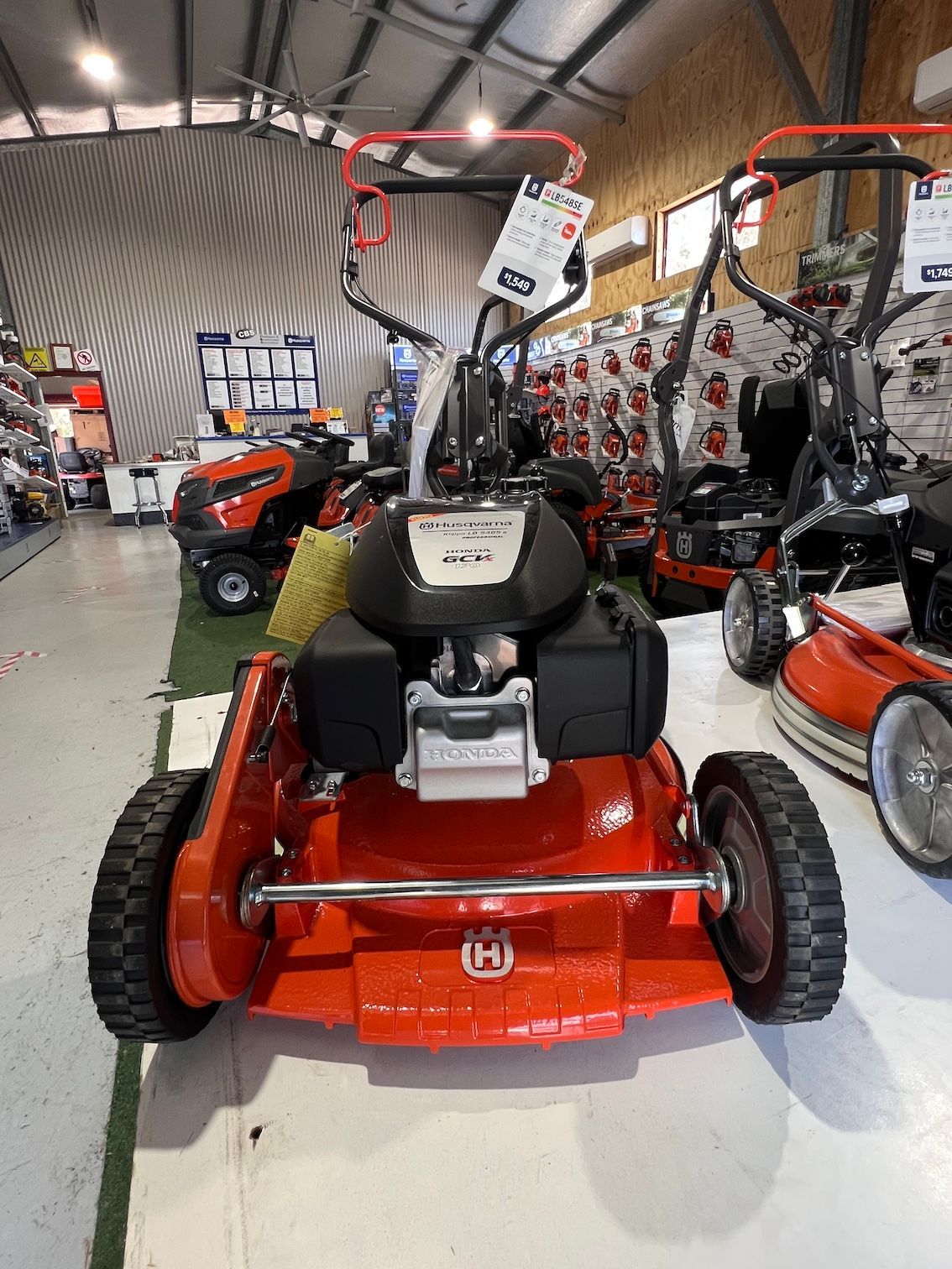 Husqvarna Lawn Mower Display — CBS Chainsaw & Brushcutter Specialists - HUSQVARNA in Wauchope, NSW