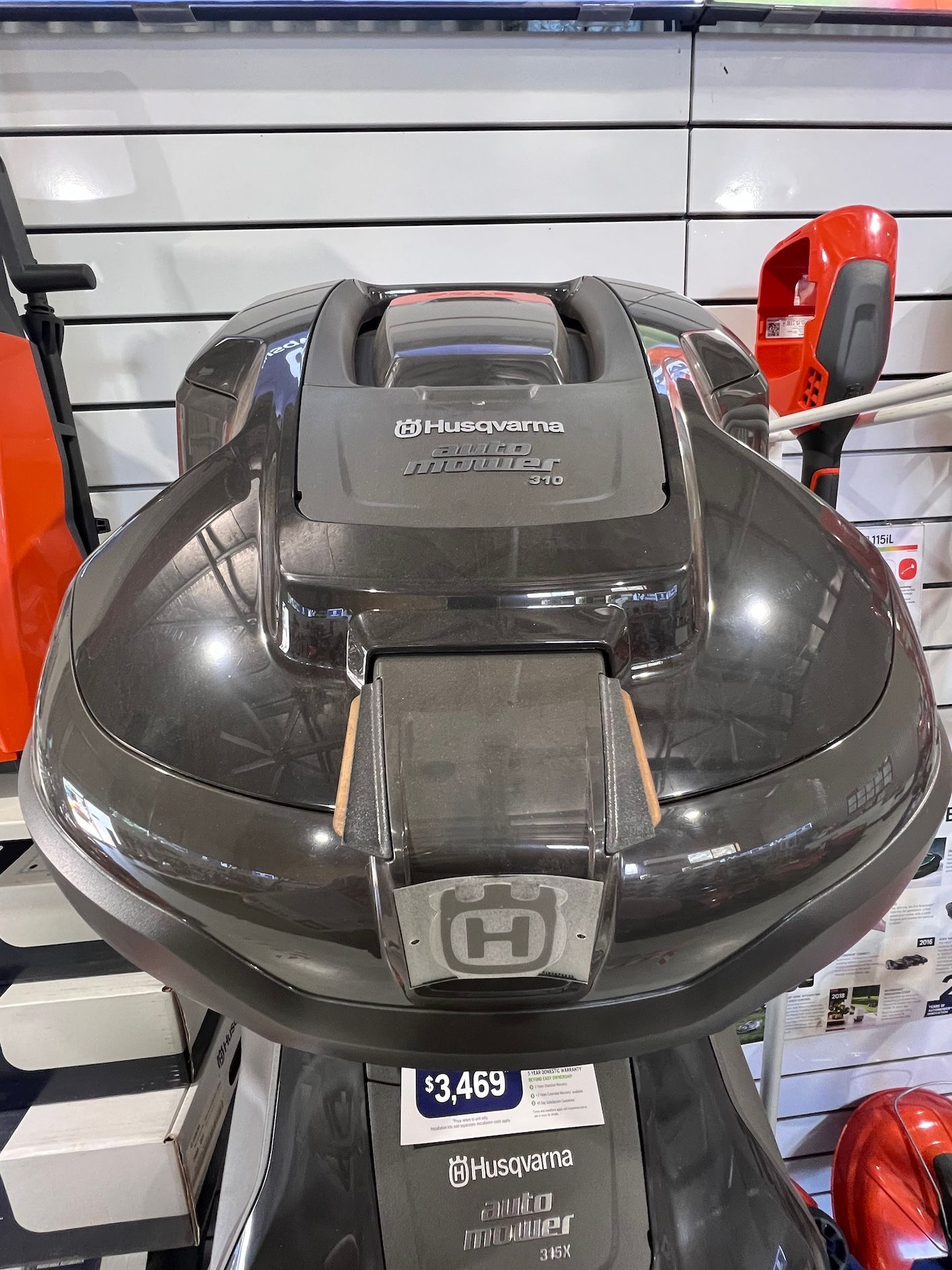 Battery Power Auto Mower on Display— CBS Chainsaw & Brushcutter Specialists - HUSQVARNA in Wauchope, NSW