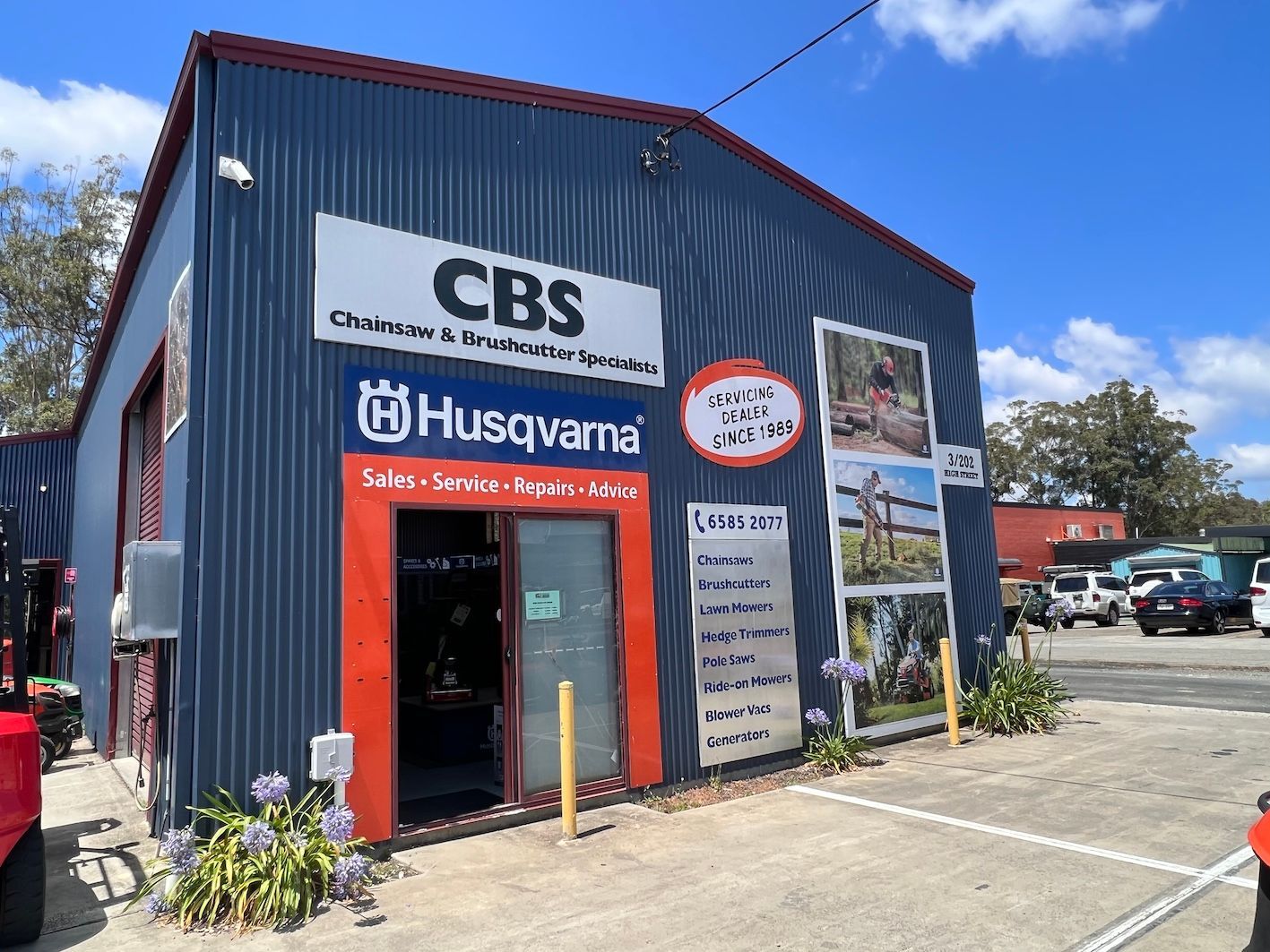 The Front of CBS Chainsaw & Brushcutter Specialists — CBS Chainsaw & Brushcutter Specialists - HUSQVARNA in Wauchope, NSW