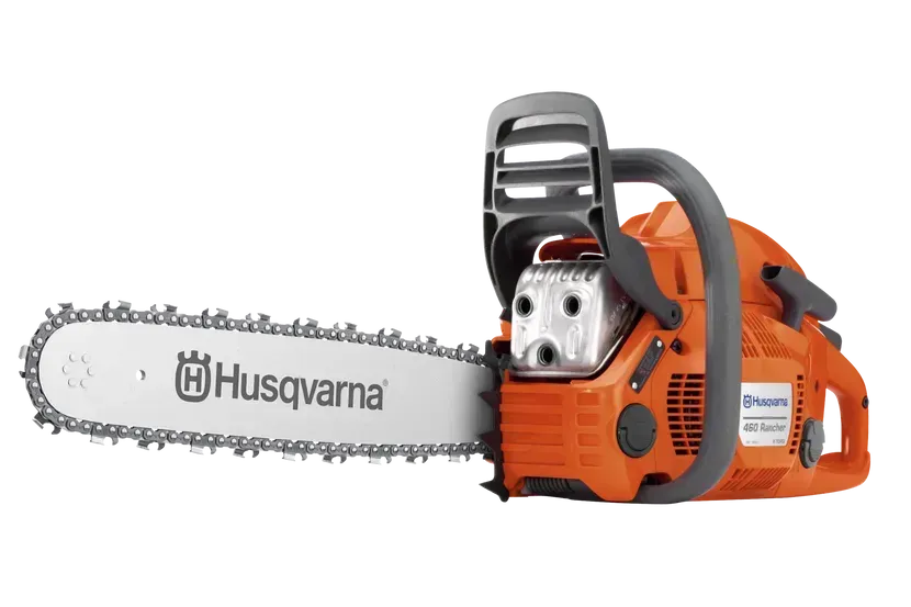 A Husqvarna Chainsaw Is Shown on A White Background — CBS Chainsaw & Brushcutter Specialists - HUSQVARNA in Comboyne, NSW