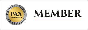 A pax member badge is shown on a white background