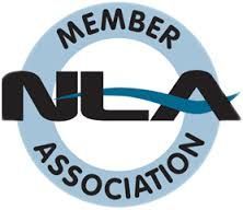 The nla member association logo is a member of the nla.