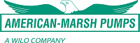 The logo for american marsh pumps is a wilo company.