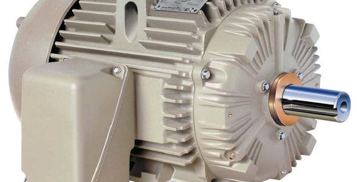 A close up of a motor on a white background.