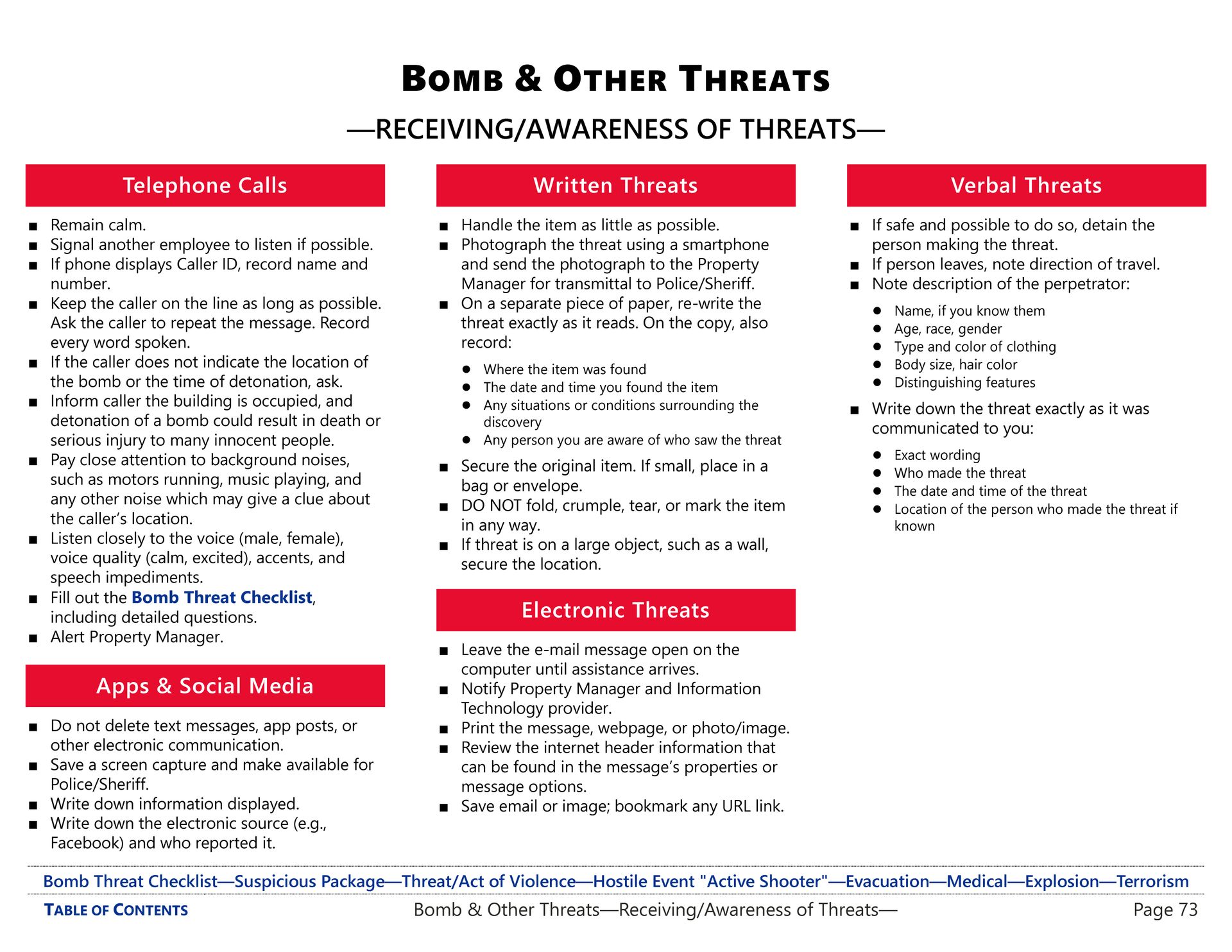 Example incident situation assessment criteria from an emergency operations plan