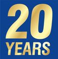 20 Years icon celebrating Preparedness, LLC's 20th anniversary