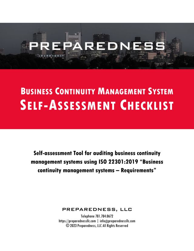 International Preparedness Standards | Preparedness LLC