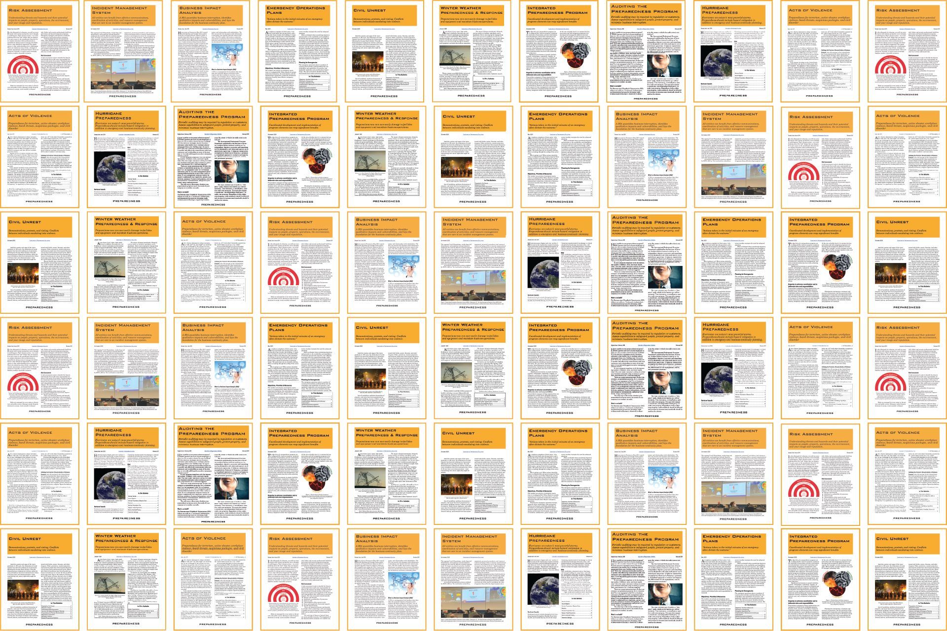 Cover pages from Preparedness, LLC's 