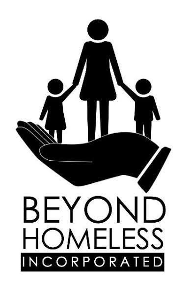 Logo of hands holding a family silhouette above the text “Beyond Homeless Incorporated”