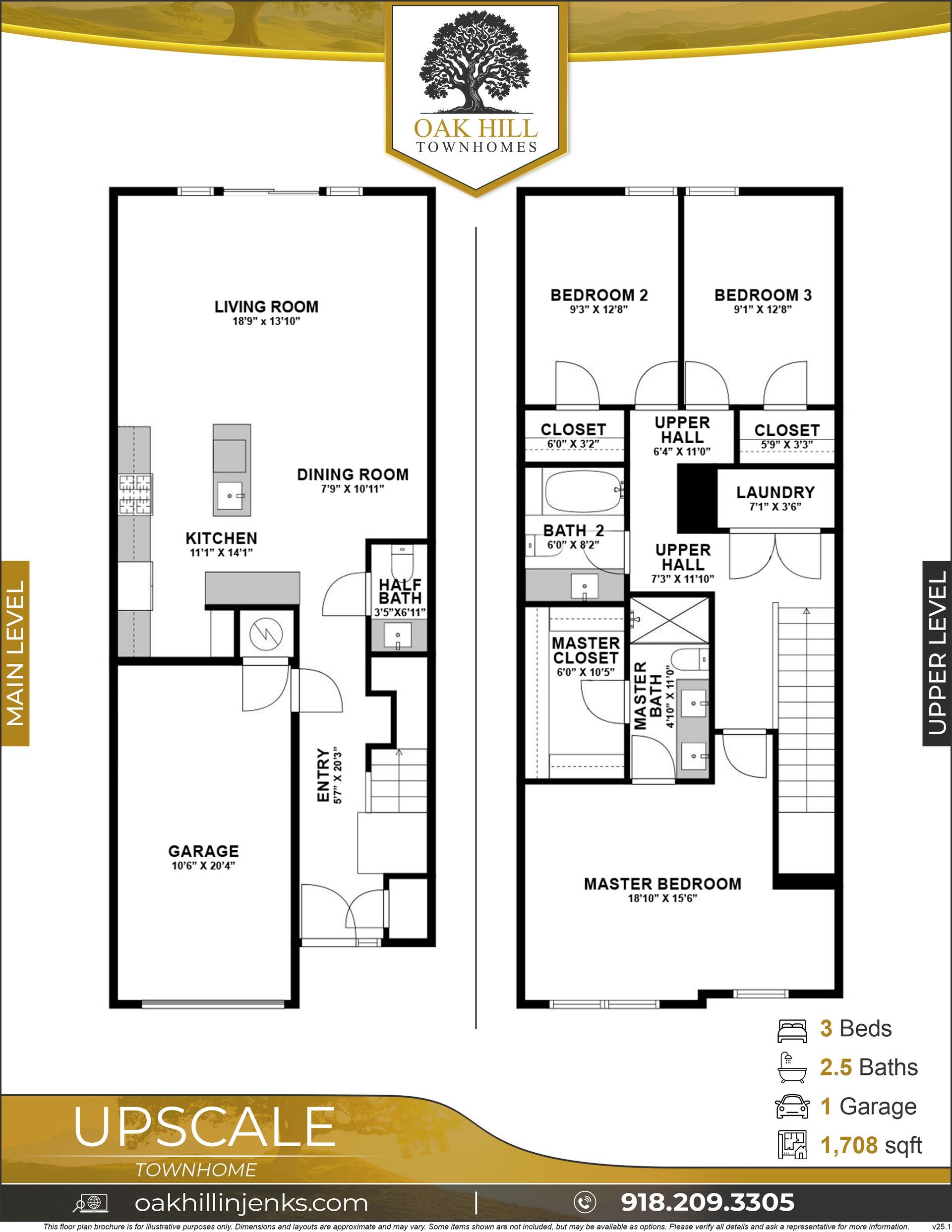 Floor plan of a two-story upscale home. Shows living room, kitchen, bedrooms, bathrooms, garage, and dimensions.