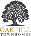 Oak Hill Townhomes Logo - Footer, Click to go home