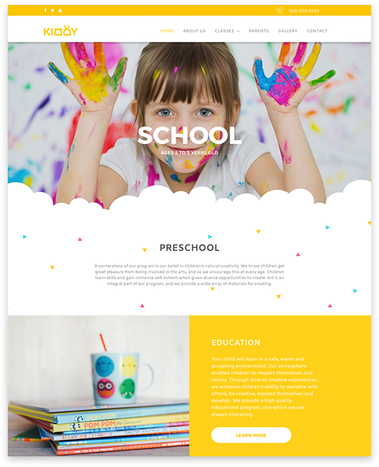 BRIGHT AND BOLD COLORS Website Design Style
