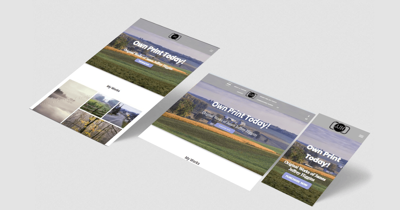 Landscape Photographer Website Design