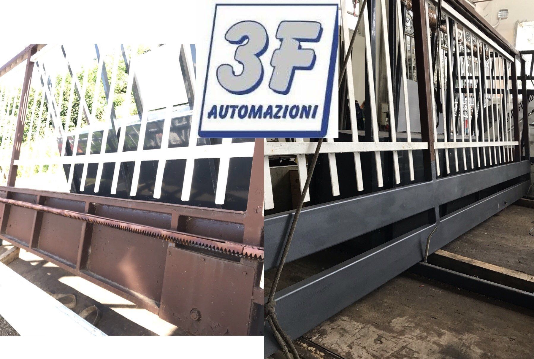 Lavorazione di risanamento di un vecchio cancello