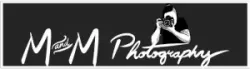 Black and white photography logo: 
