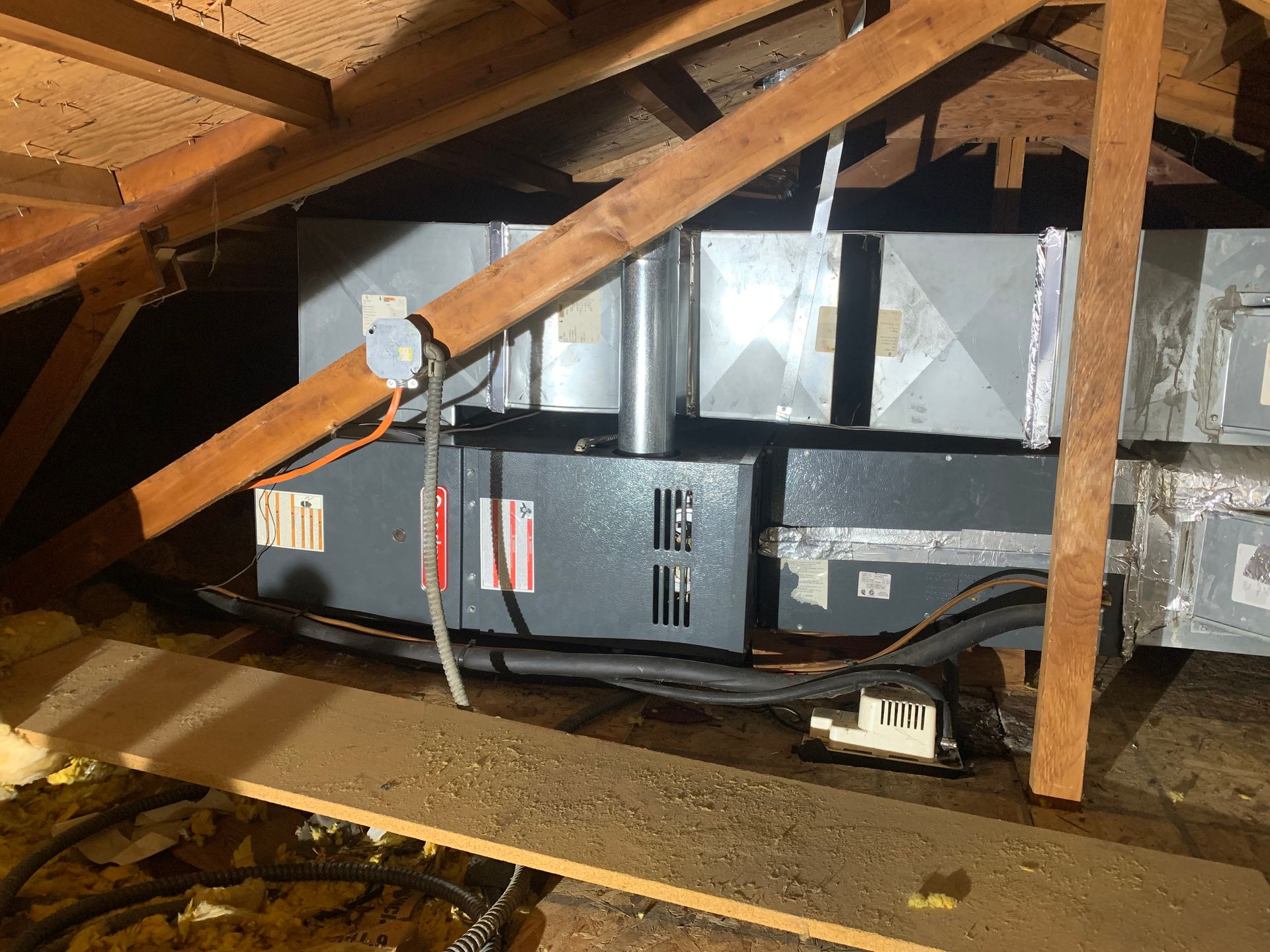 attic furnace installation porter county