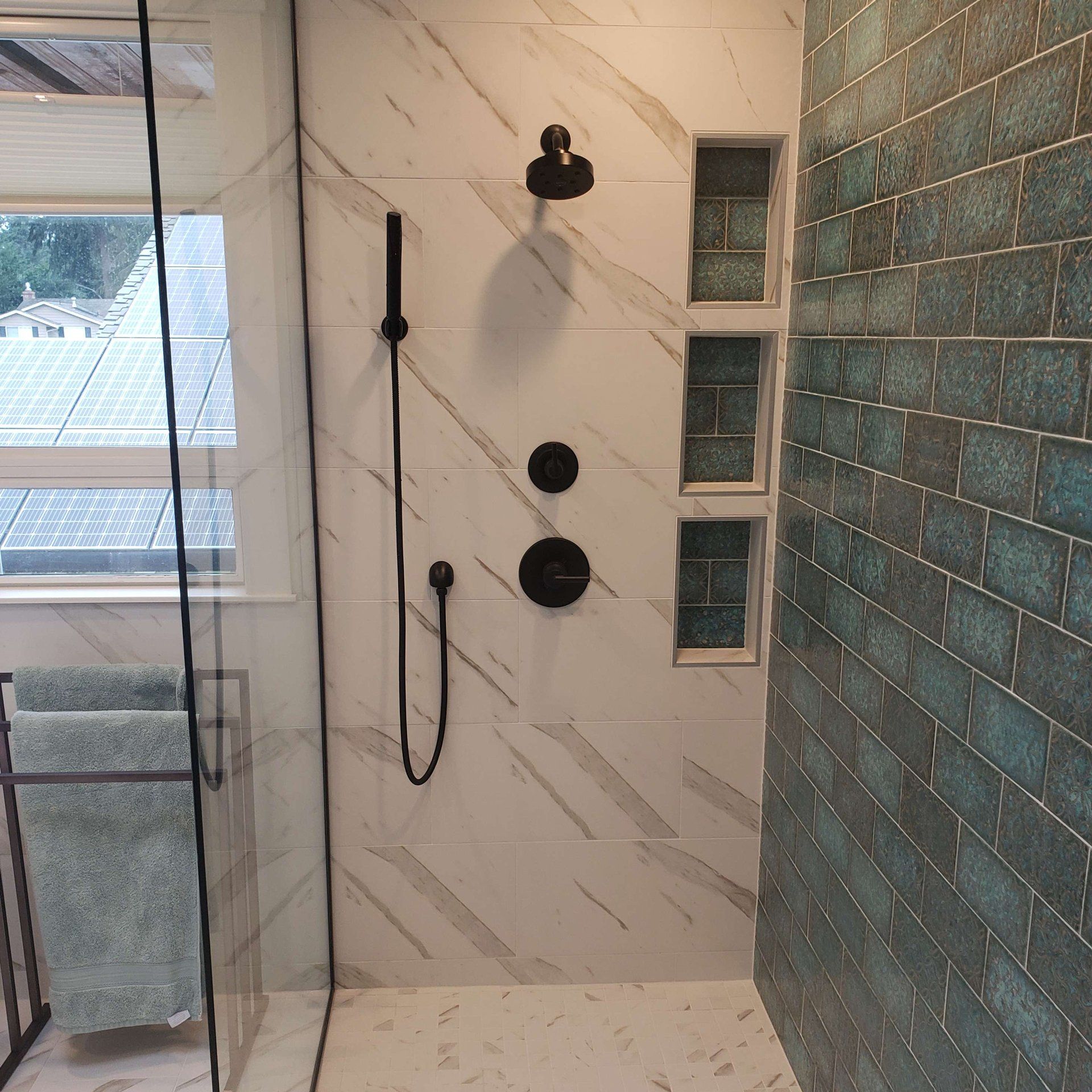 Lotfi Master Bath - Shower Niche and Fixtures