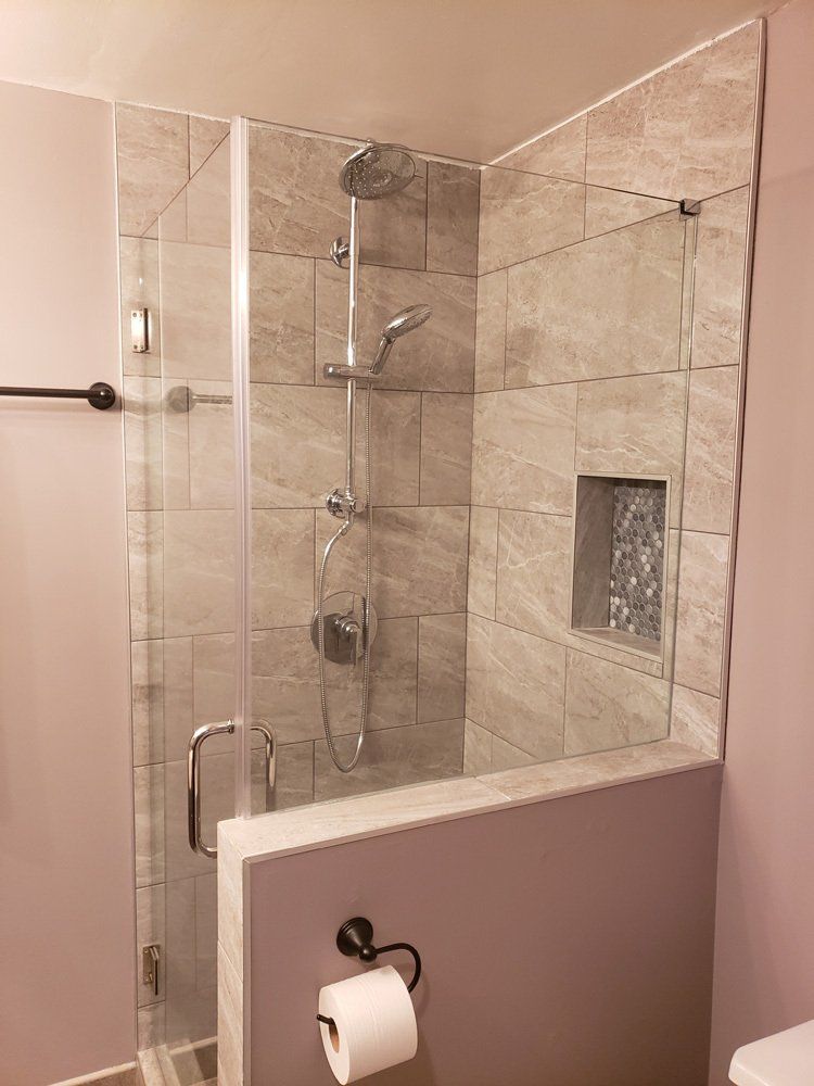 Kimball Residence - Shower Half Wall