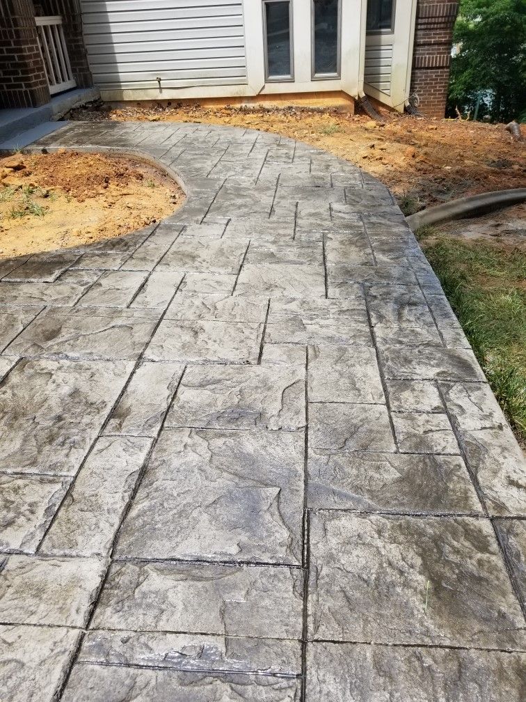 Professional Stamped Concrete Service - Glade Hill, VA - Creative Curbs Inc