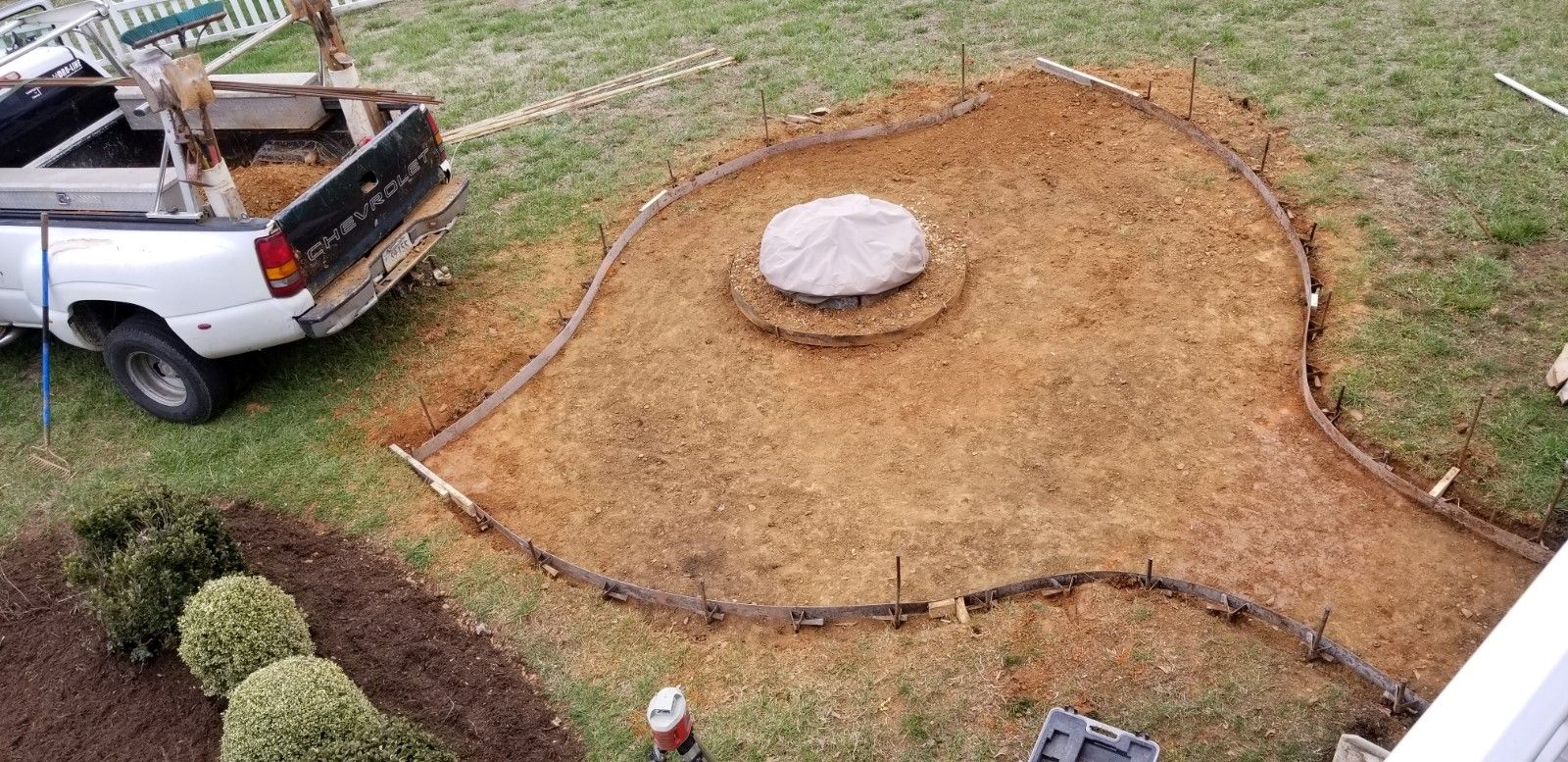 Stamped Concrete Installation - Glade Hill, VA - Creative Curbs Inc