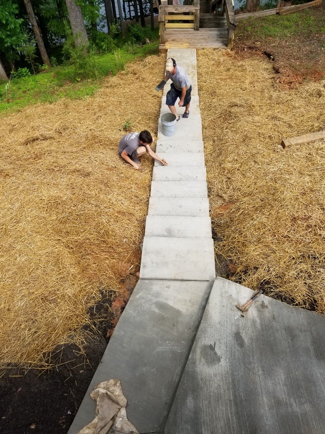 Concrete Landscape - Glade Hill, VA - Creative Curbs Inc