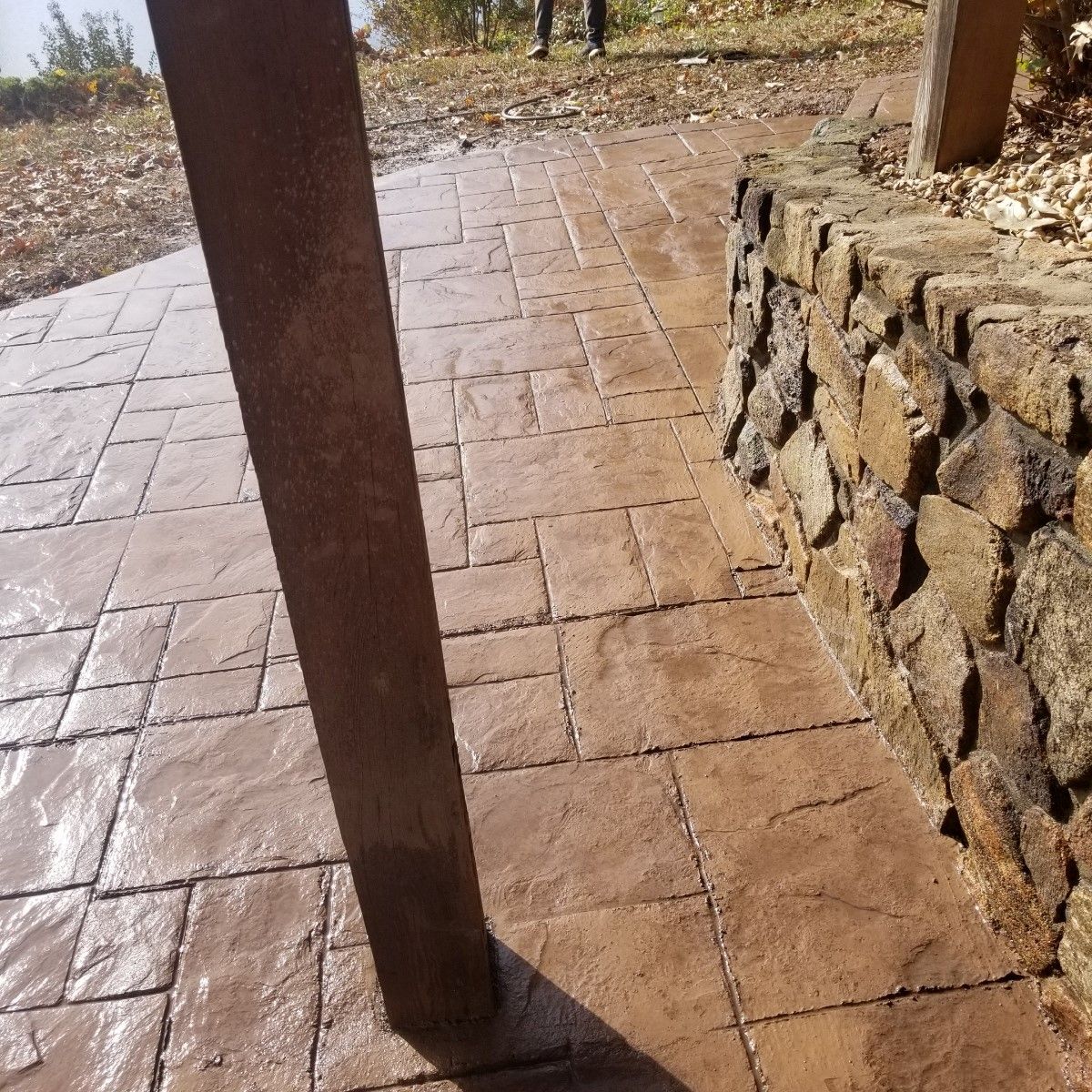 Stamped Concrete - Glade Hill, VA - Creative Curbs Inc