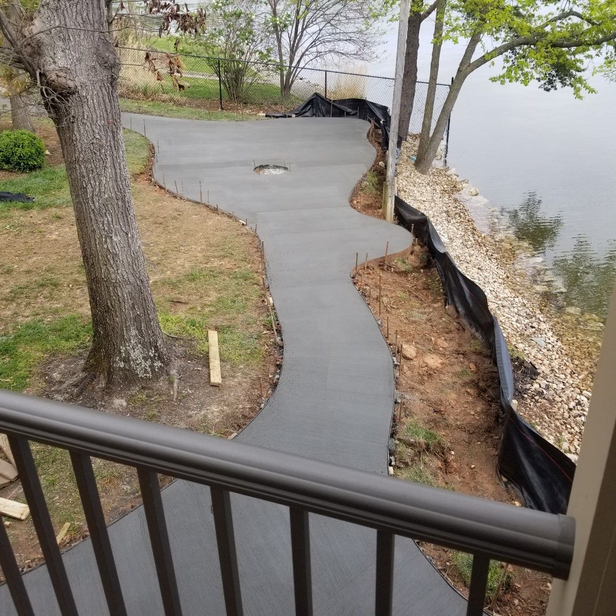 Broom Finished  Project - Glade Hill, VA - Creative Curbs Inc