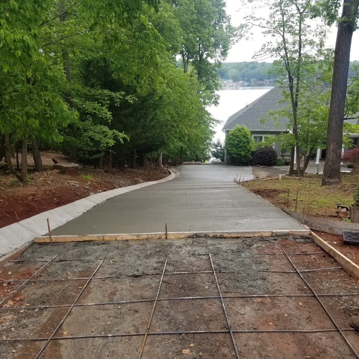 Broom Finished  Service - Glade Hill, VA - Creative Curbs Inc