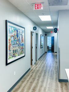 Pediatric Care Specialists in Overland Park, KS hallway.