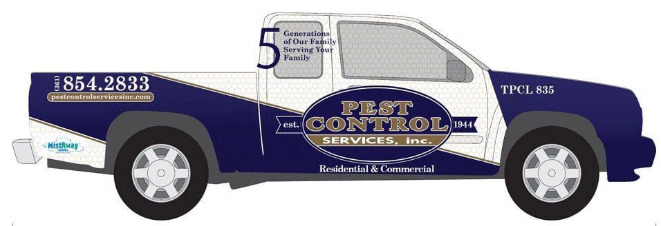 Pest control truck - Insect Identification in Corpus Christi, TX