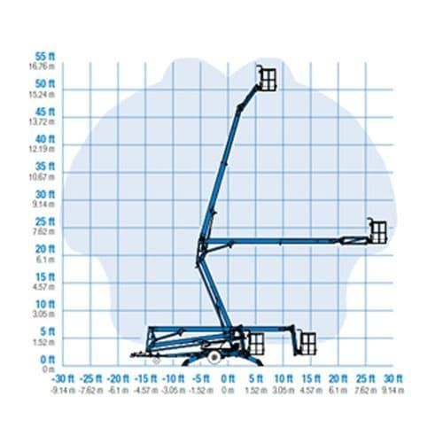 A Diagram Showing the Height of a Crane — Hamblin Hire in Albury, NSW