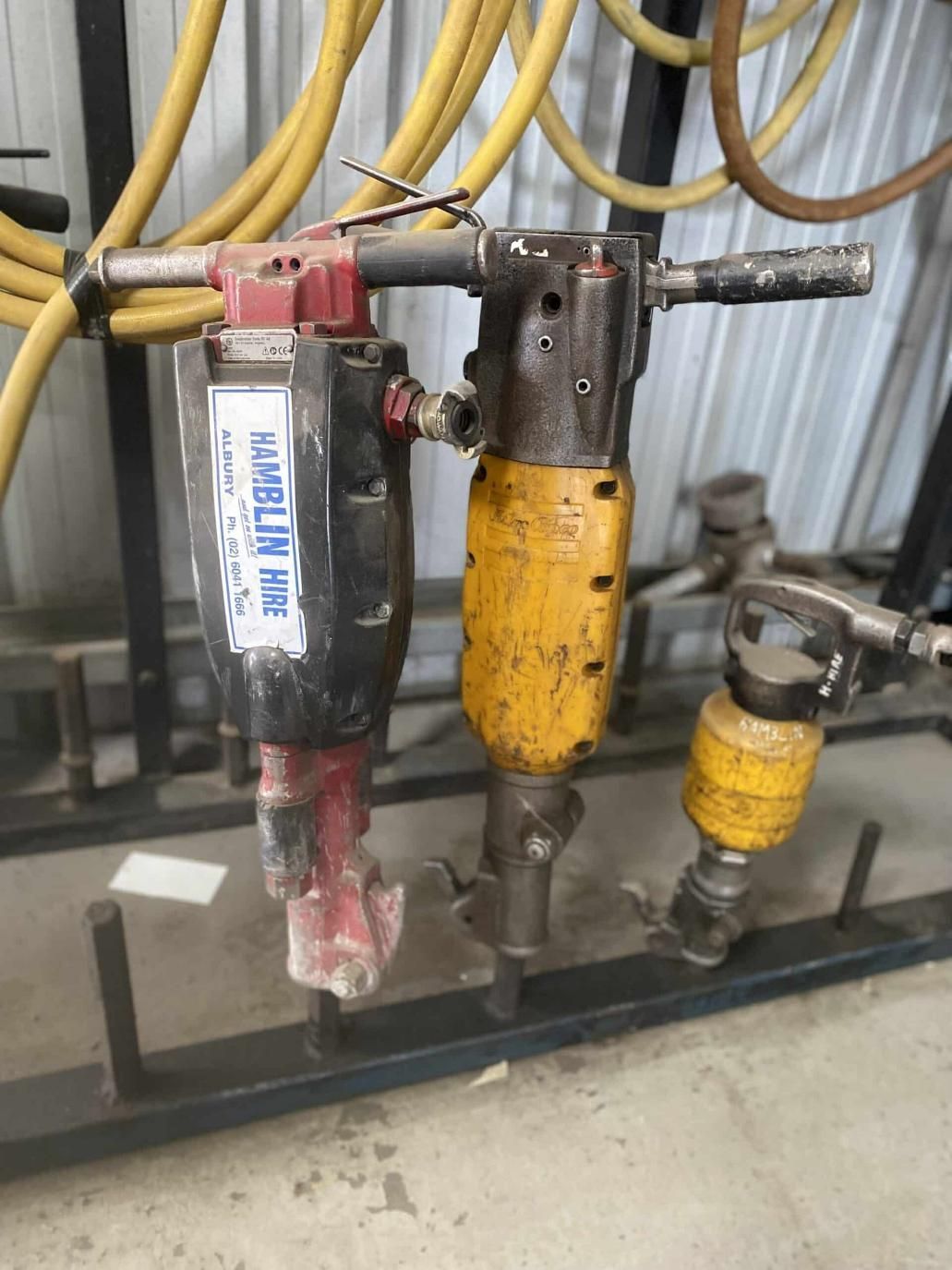 A Couple of Hammers With the Word Humber on Them — Hamblin Hire in Albury, NSW