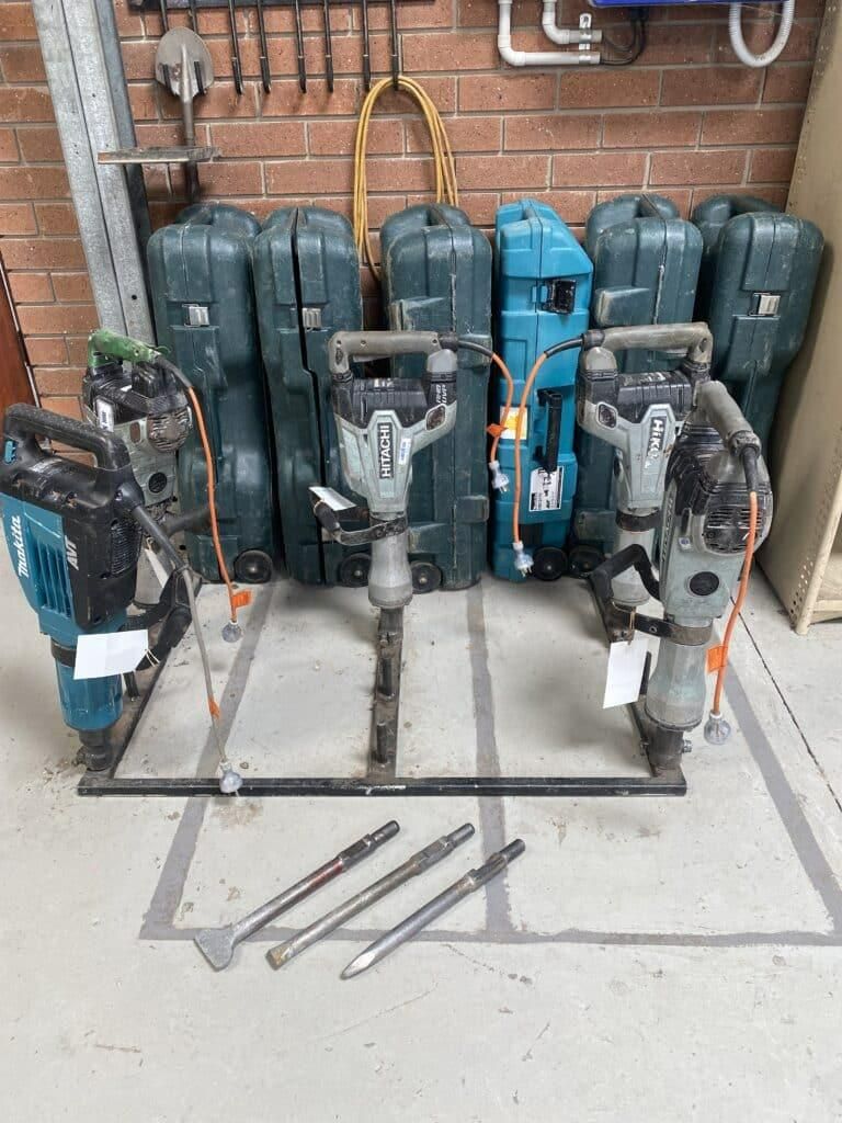 A Bunch of Hammers Are Sitting on Top of Each Other in a Room — Hamblin Hire in Albury, NSW