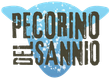 un logo per il pecorino del sannio con sfondo blu